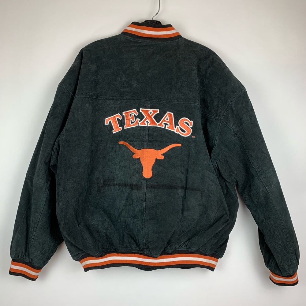 VTG Leather University of Texas Longhorn Jacket